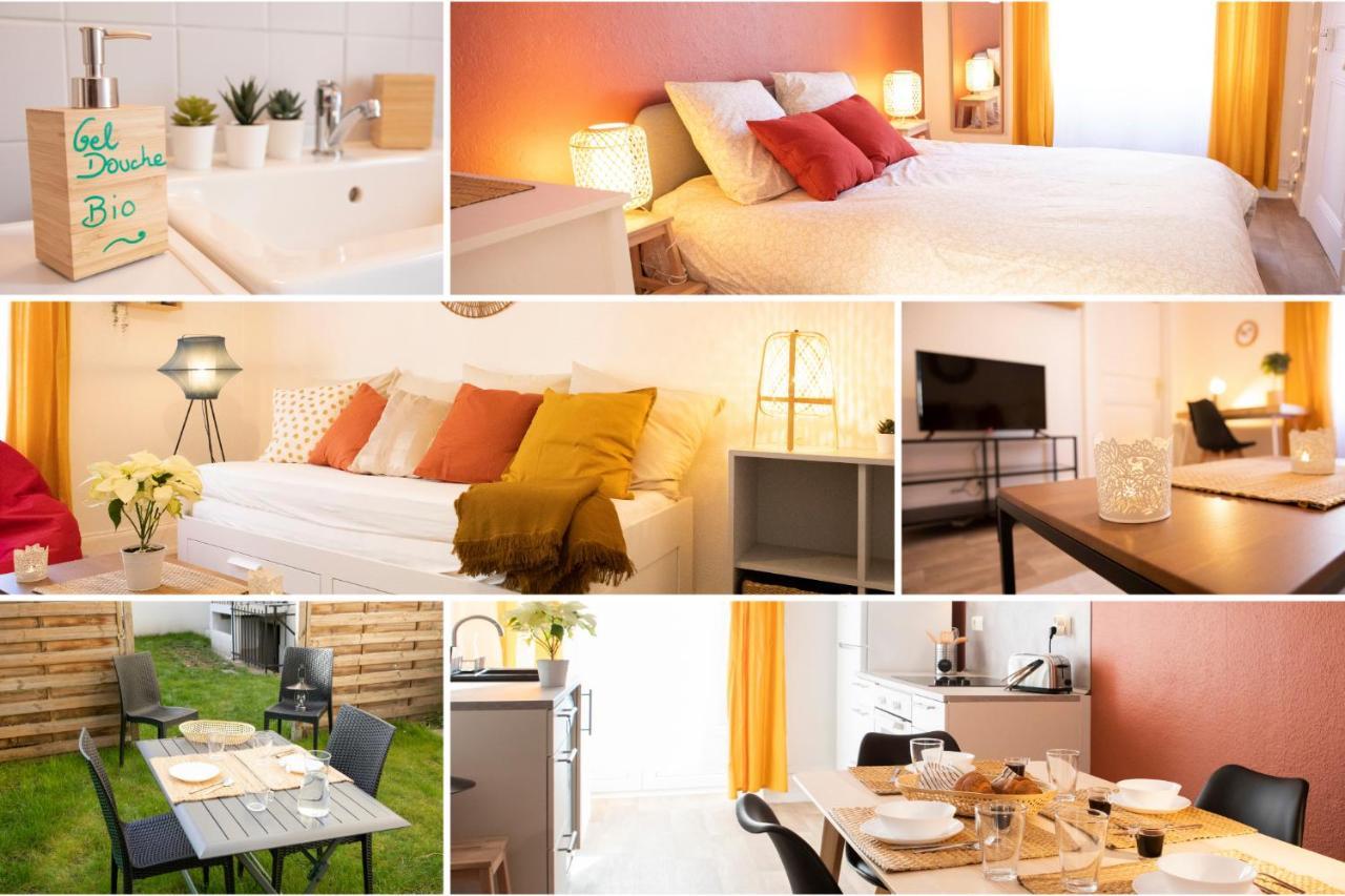 شقة Green Appart Le Chene Rouge Avec Jardin Prive مُلووز المظهر الخارجي الصورة